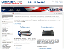 Tablet Screenshot of laminatordirect.com